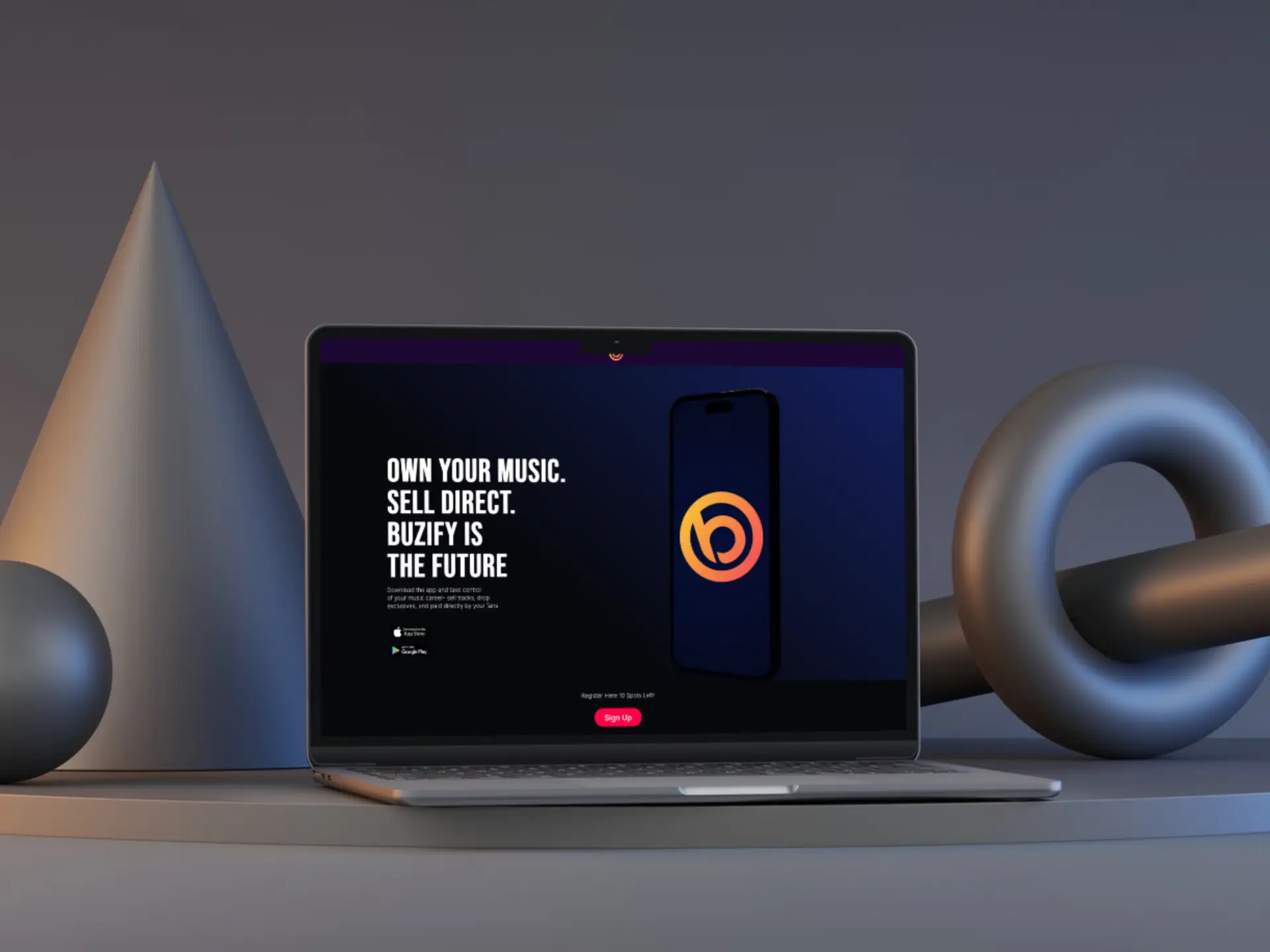 Single App Launch Landing Page