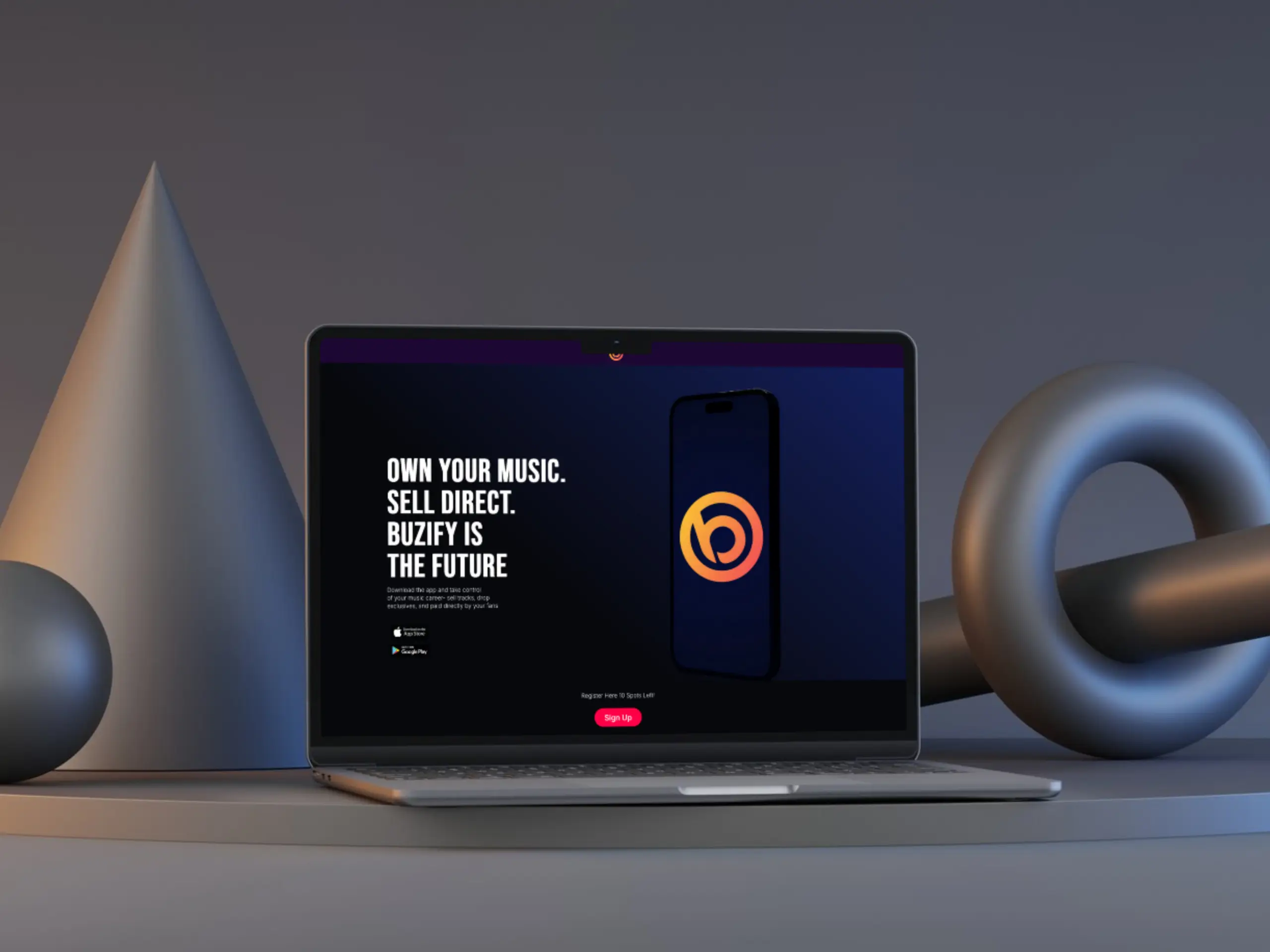 Single App Launch Landing Page